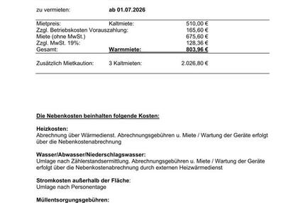 Gewerbeobjekt Rastatt - 804&euro; | Angebot:24545533