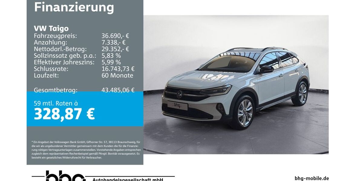 VW Taigo 7.000 km 36.690 &euro; Ettlingen 76275