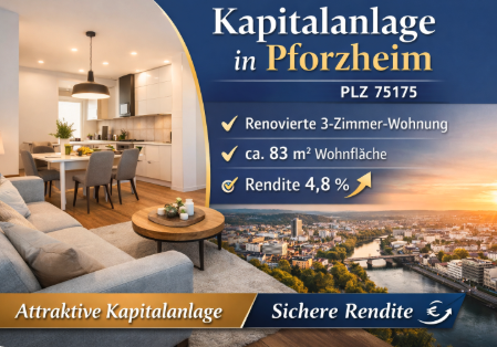 Wohnung zum Kaufen in Pforzheim 285.000 € 85 m² 2.5 zimmer