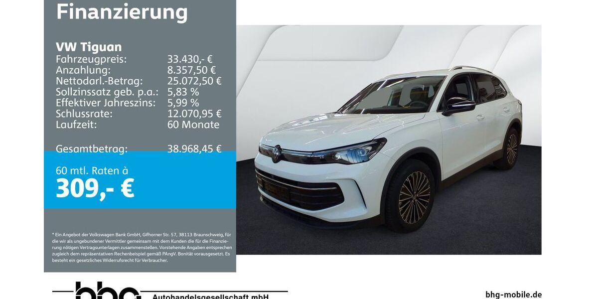 VW Tiguan 26.134 km 33.430 &euro; Durmersheim 76448