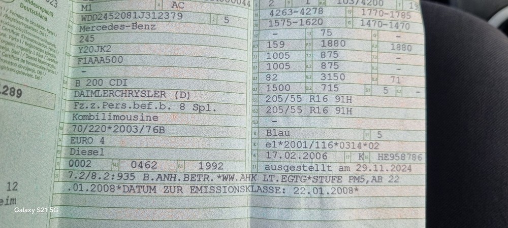 Mercedes-Benz B 200 200.000 km 3.500 &euro; Germersheim 76726