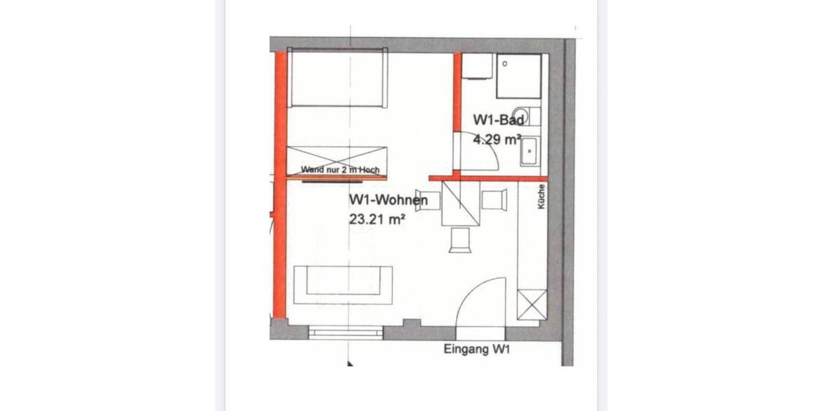 Etagenwohnung Karlsruhe Südweststadt - 1 Zimmer, 27 m&sup2;, 740&euro; | Angebot:26795108