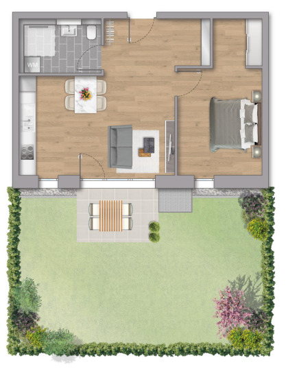 Ihre erste eigene Immobilie! #KfW 40 Standard & QNG Zertifizierung# 2 zimmer
