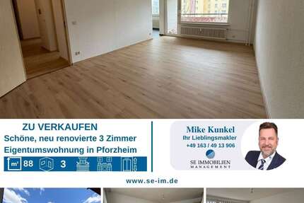 Wohnung Pforzheim Eutingen - 3 Zimmer, 88 m&sup2;, 299.000&euro; | Angebot:26377036