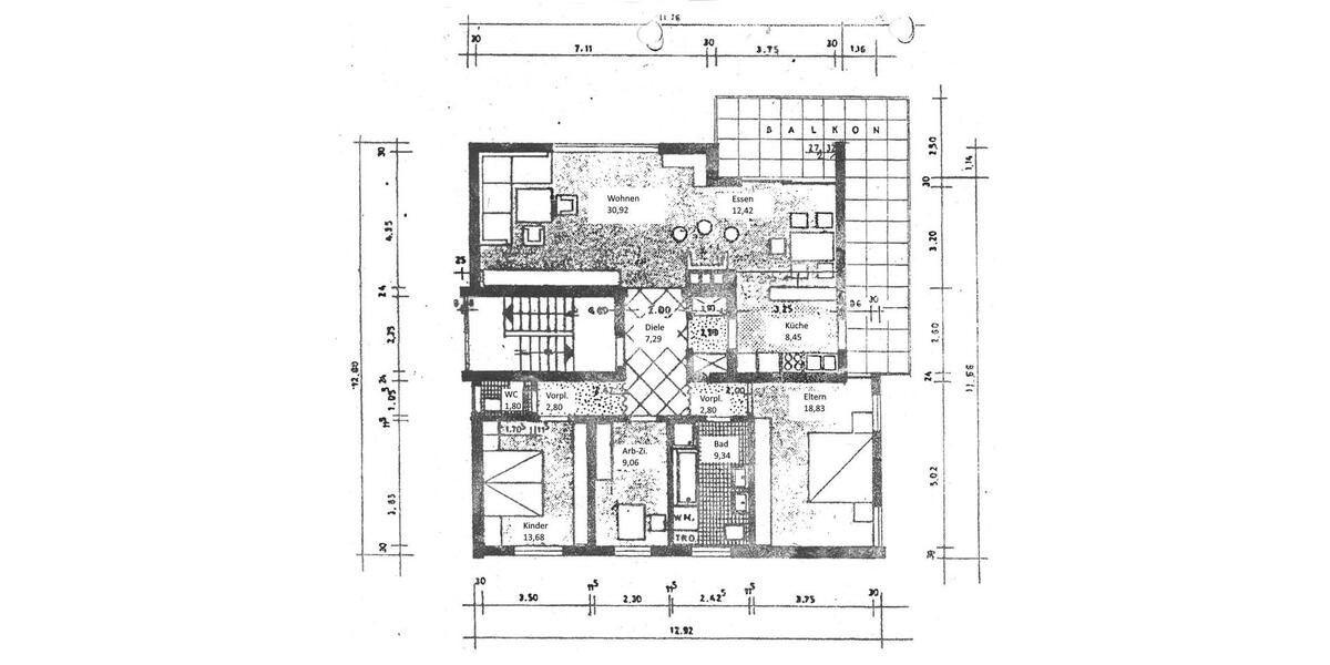 Etagenwohnung Rheinstetten - 4 Zimmer, 129 m&sup2;, 440.000&euro; | Angebot:27154150
