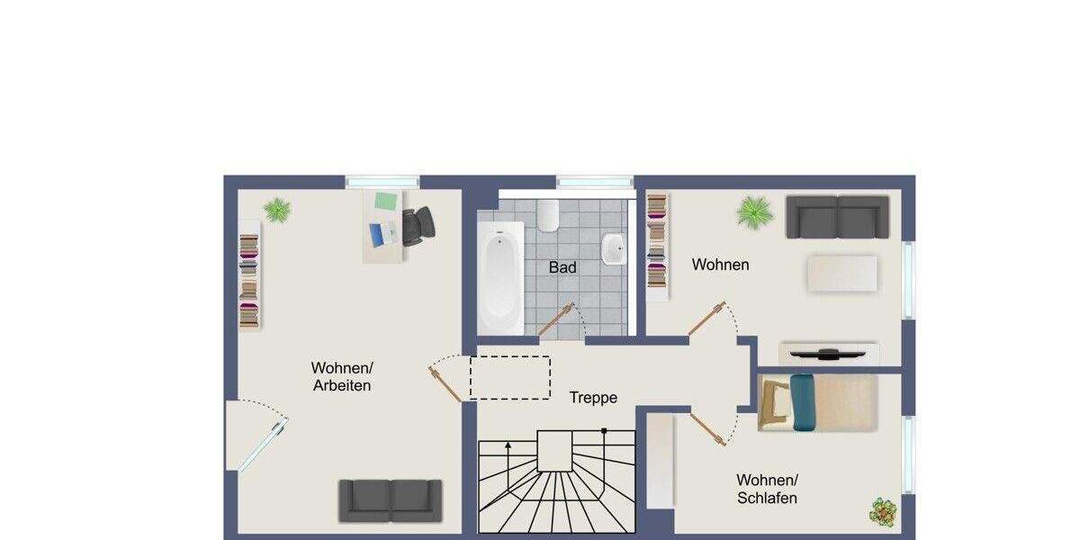 Solide DHH in begehrter Lage mit Garage, ohne Garten aber Ausbaureserve im DG! 5 zimmer