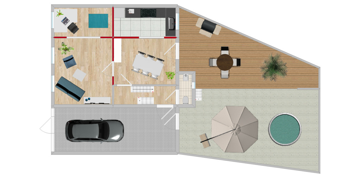 Reihenmittelhaus Karlsruhe Hagsfeld - 6 Zimmer, 111 m&sup2;, 320.000&euro; | Angebot:25679833