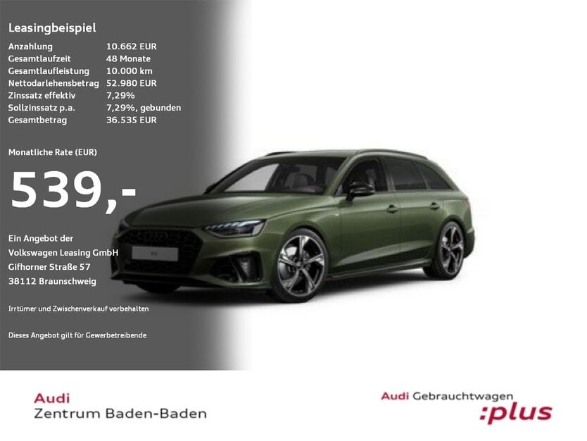 Audi A4 15.191 km 41.230 € Baden Baden 76532