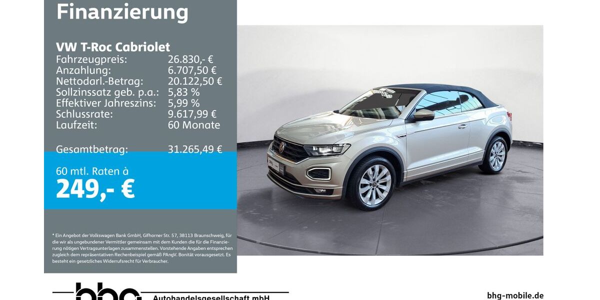 VW T-Roc 35.291 km 24.890 &euro; Ettlingen 76275