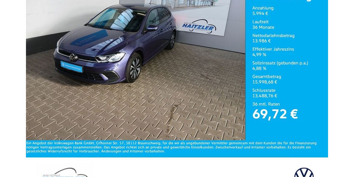 VW Polo 20.500 km 19.980 &euro; Gernsbach 76593