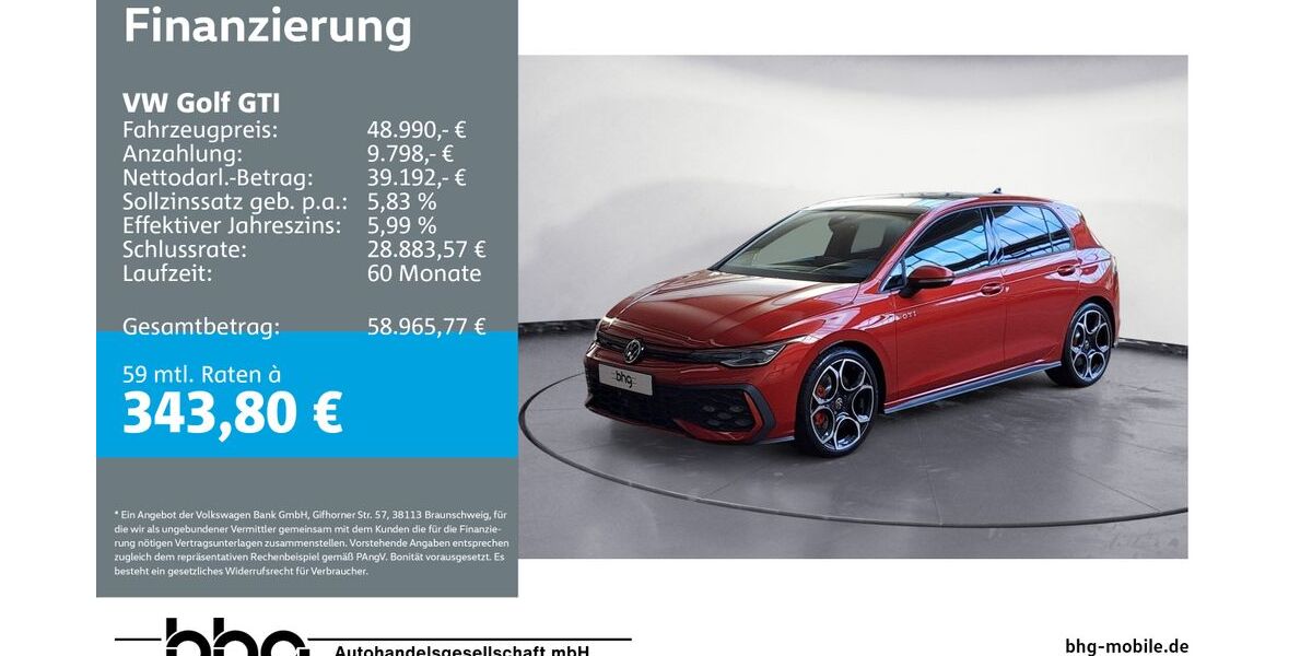 VW Golf 8.000 km 42.730 &euro; Ettlingen 76275
