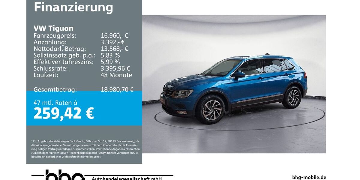 VW Tiguan 75.760 km 16.960 &euro; Ettlingen 76275