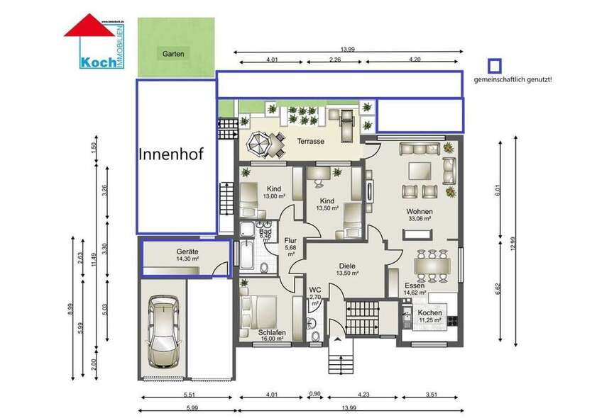 Wohnung zum Mieten in Malsch 1.175 € 138 m²