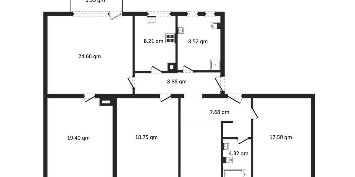 Etagenwohnung Pforzheim Nordstadt - 5 Zimmer, 126 m&sup2;, 1.320&euro; | Angebot:26222355