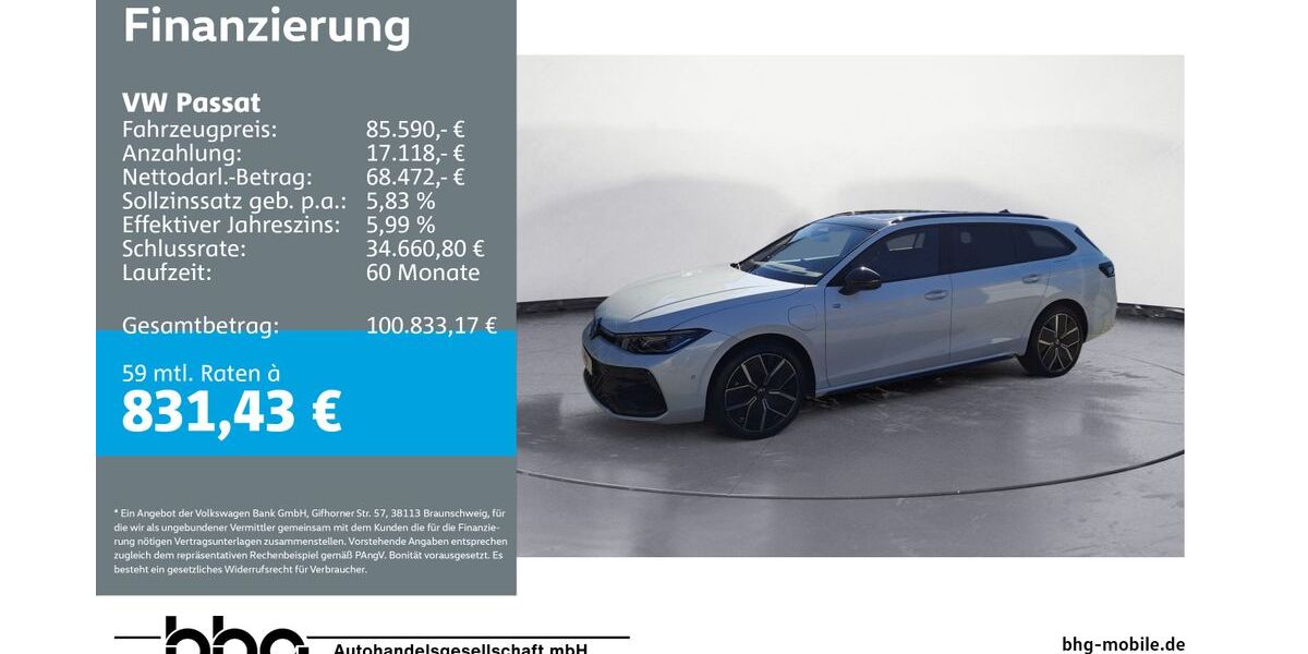 VW Passat 1.500 km 85.590 &euro; Ettlingen 76275