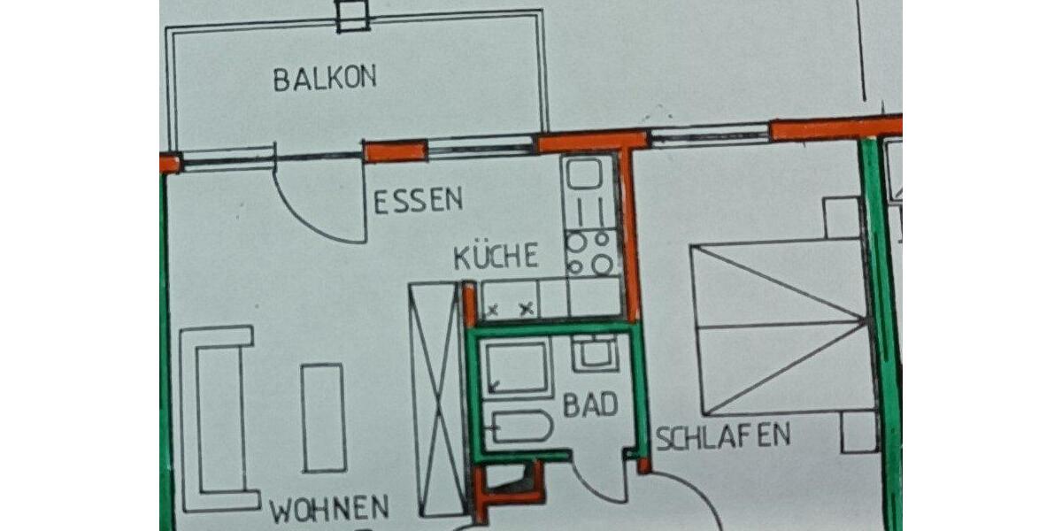 Etagenwohnung Karlsruhe Daxlanden - 2 Zimmer, 48 m&sup2;, 190.000&euro; | Angebot:27020421