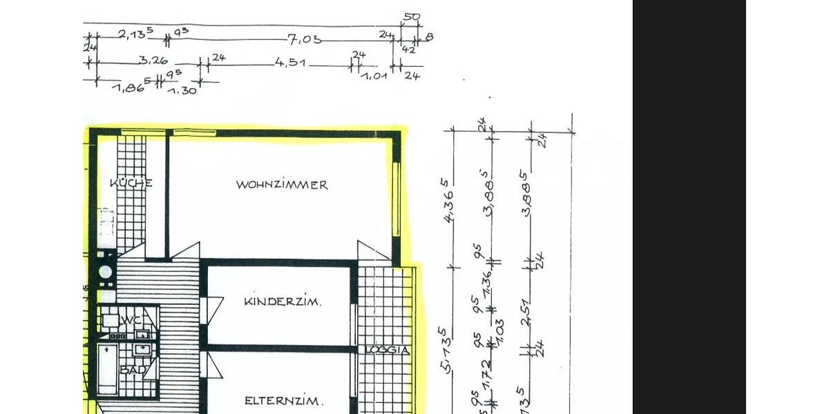 Etagenwohnung Pforzheim Eutingen - 3 Zimmer, 85 m&sup2;, 279.000&euro; | Angebot:26455908
