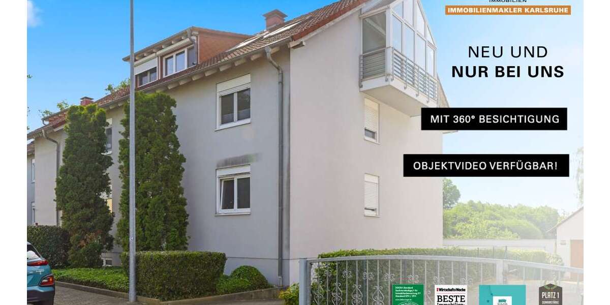 Etagenwohnung Karlsruhe Knielingen - 3 Zimmer, 100 m&sup2;, 355.000&euro; | Angebot:26796019