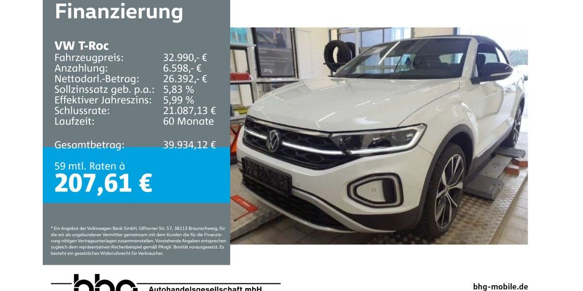 VW T-Roc 14.359 km 30.920 &euro; Durmersheim 76448