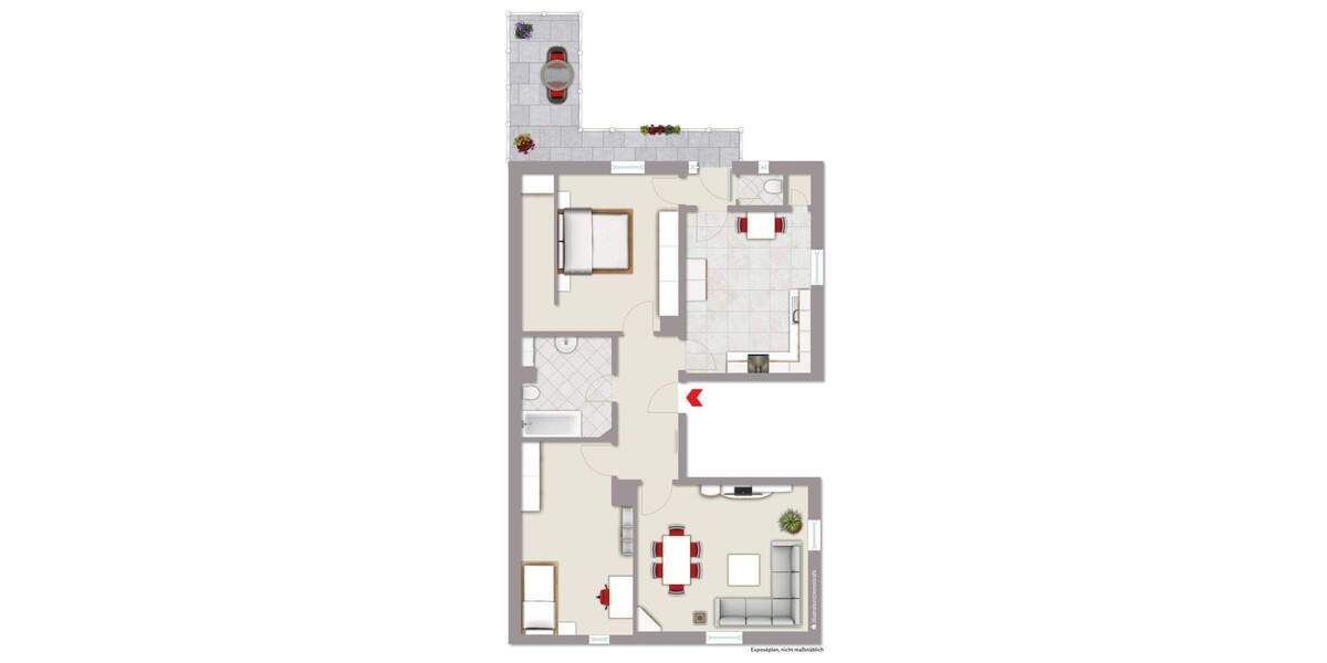 Etagenwohnung Karlsruhe / Knielingen Knielingen - 3 Zimmer, 85 m&sup2;, 335.000&euro; | Angebot:25663844