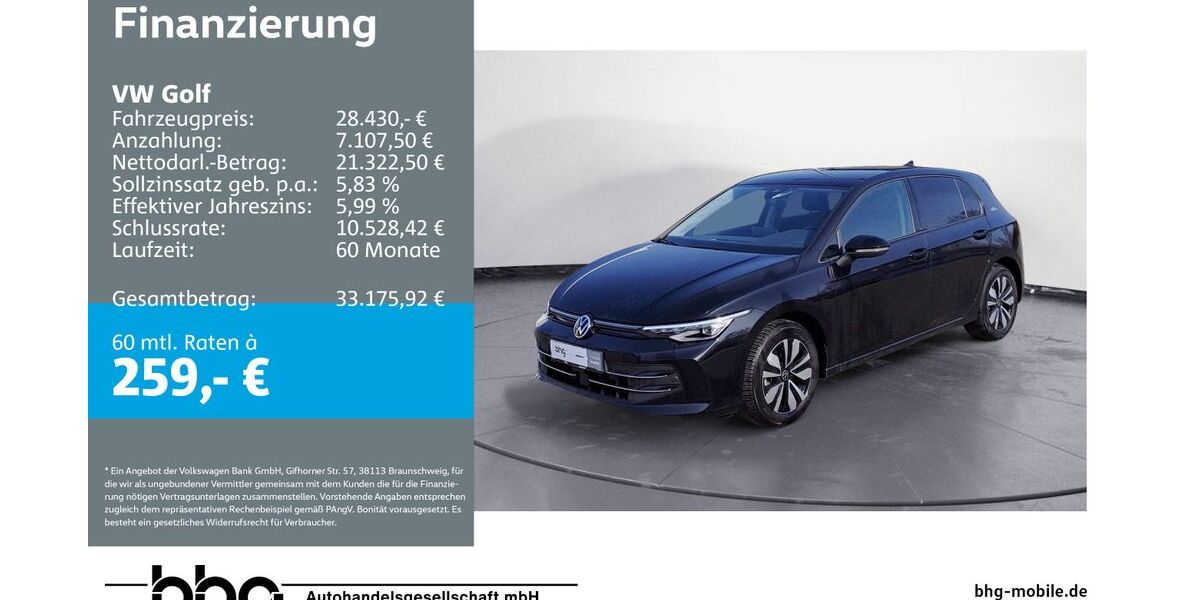 VW Golf 24.959 km 28.430 &euro; Durmersheim 76448