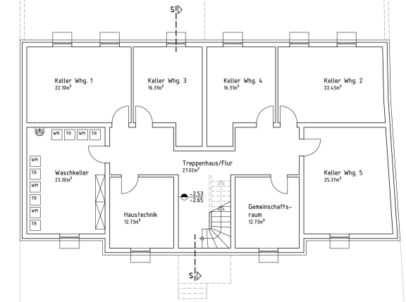 Schlüsselfertiger Neubau von 5 ETW - KFW55A+ - hochwertige moderne Ausstattung
