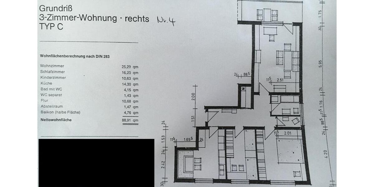 Erdgeschoßwohnung Germersheim - 3 Zimmer, 89 m&sup2;, 295.000&euro; | Angebot:26438457