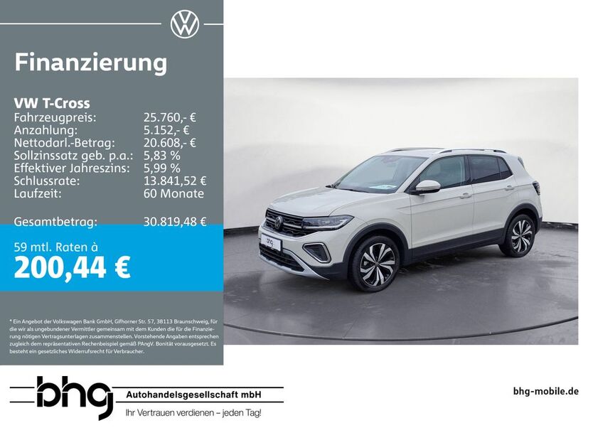 VW T-Cross 3.598 km 25.760 € Durmersheim 76448