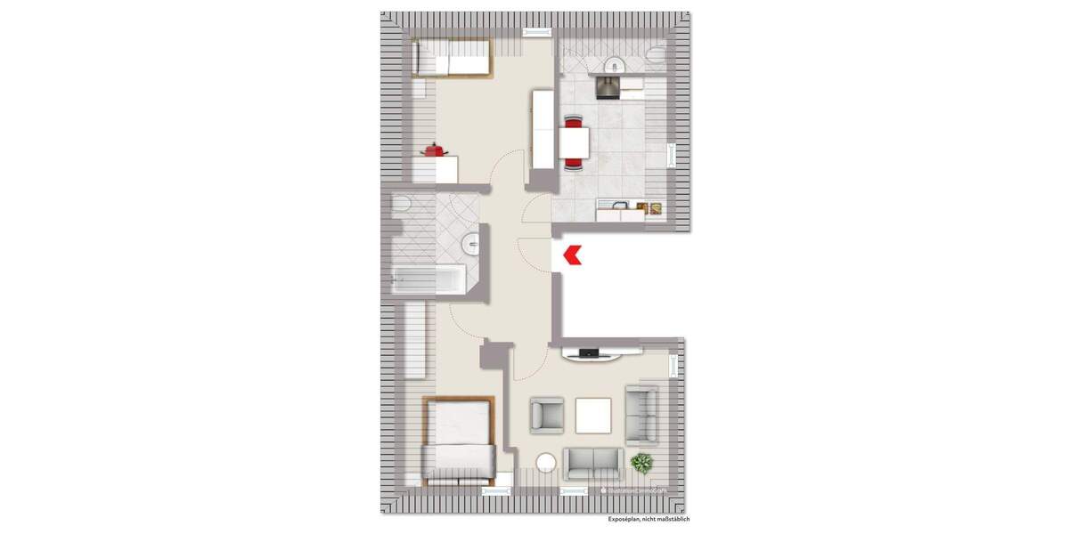 Etagenwohnung Karlsruhe / Knielingen Knielingen - 3 Zimmer, 58 m&sup2;, 255.000&euro; | Angebot:24696242