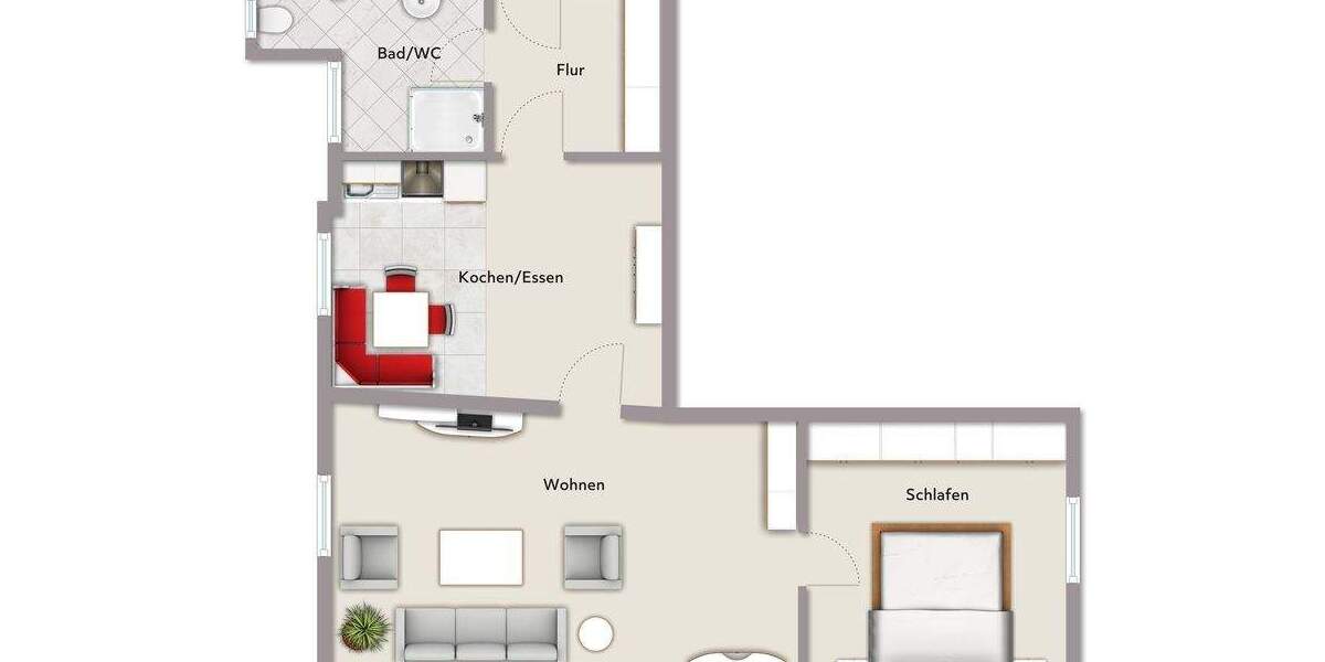 Gemütliche 2-Zimmer-Eigentumswohnung im Herzen von Durlach 2 zimmer