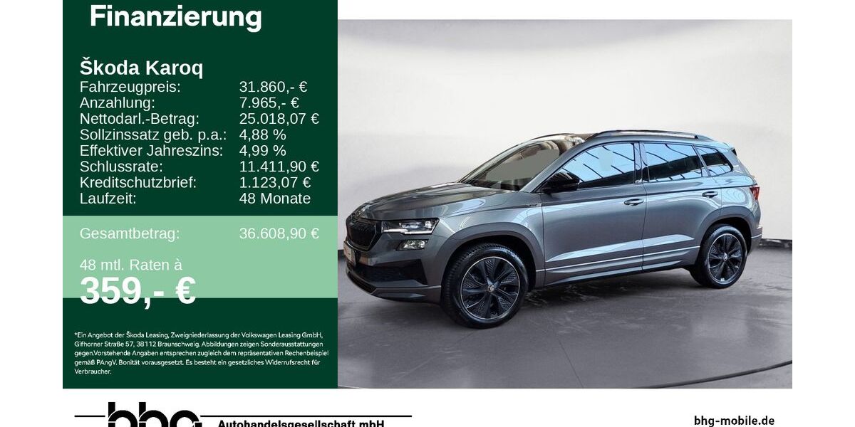 Skoda Karoq 39.061 km 31.860 &euro; Durmersheim 76448