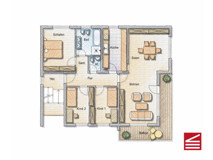 Baden-Baden, gut vermietetes 3(5) - Familien-Haus inkl. 3 Garagenplätze!