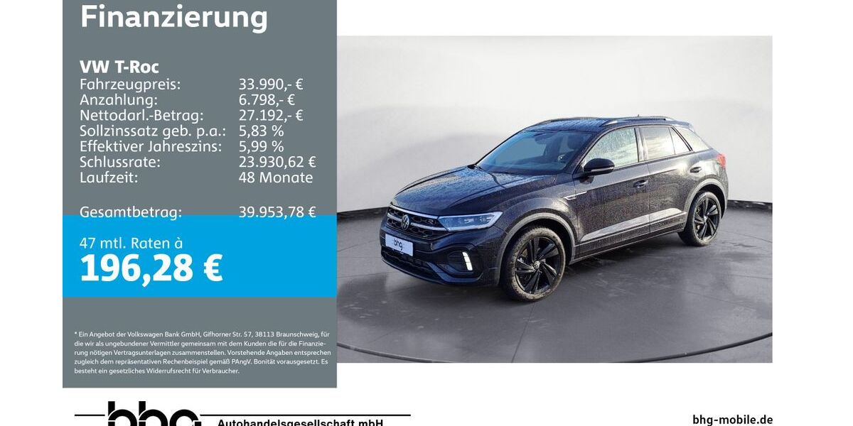 VW T-Roc 7.399 km 33.990 &euro; Durmersheim 76448
