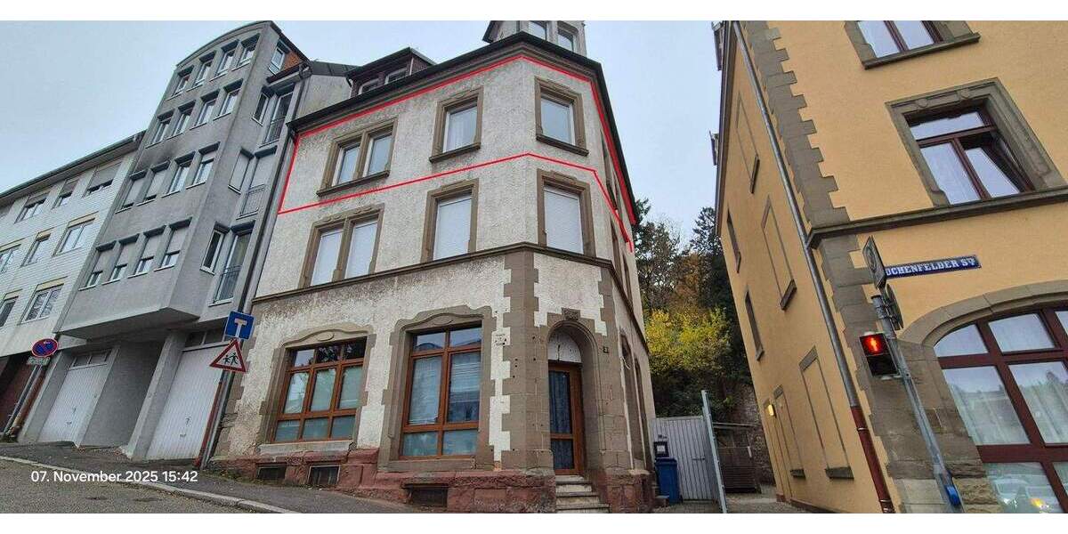 Etagenwohnung Pforzheim Dillweißenstein - 2 Zimmer, 63 m&sup2;, 119.900&euro; | Angebot:25748634