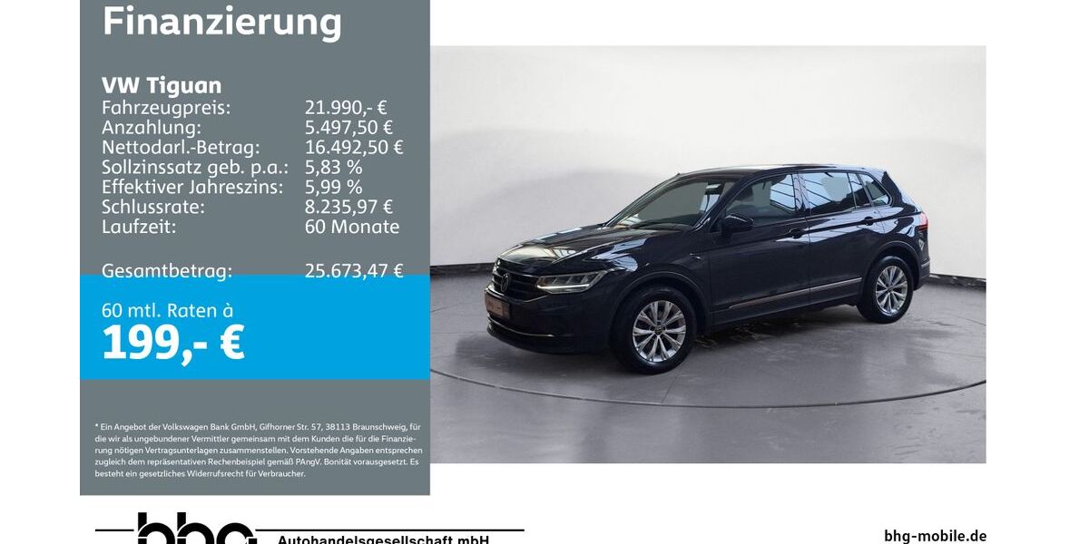 VW Tiguan 83.275 km 21.990 &euro; Durmersheim 76448