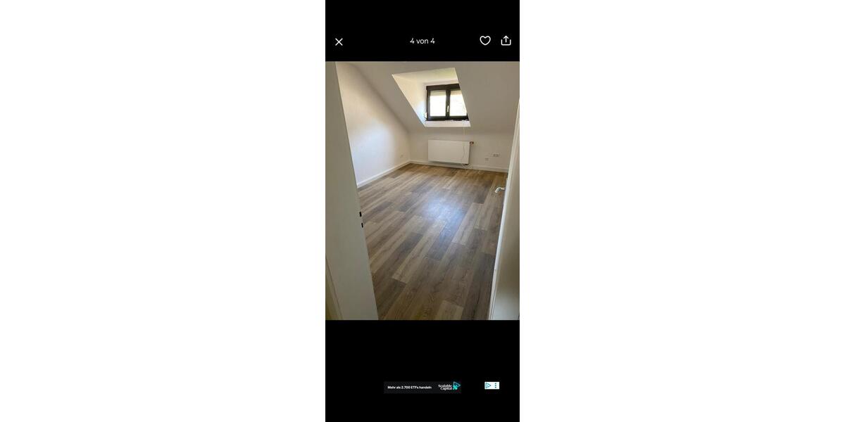 Dachgeschoßwohnung Karlsruhe Südstadt - 2 Zimmer, 38 m&sup2;, 705&euro; | Angebot:26007807