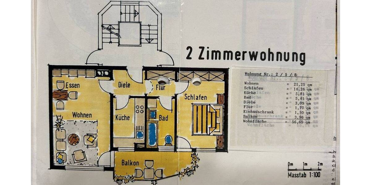 Etagenwohnung Neuenbüerg Arnbach - 2 Zimmer, 57 m&sup2;, 630&euro; | Angebot:26883481