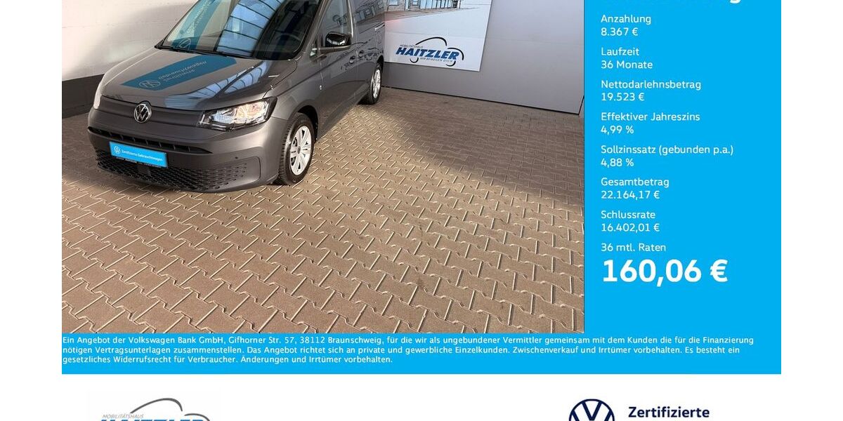 VW Caddy 9.950 km 27.890 &euro; Gernsbach 76593