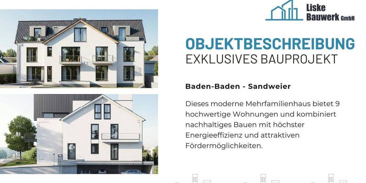 Etagenwohnung Baden-Baden Sandweier - 2 Zimmer, 64 m&sup2;, 320.562&euro; | Angebot:26150680