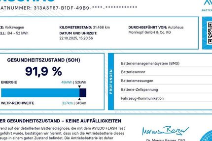 VW ID.4 31.468 km 24.350 € Weingarten 76356