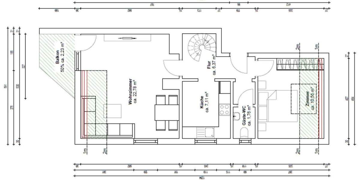 Etagenwohnung Offenbach - 3 Zimmer, 65 m&sup2;, 247.500&euro; | Angebot:25674890