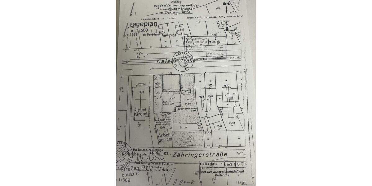 Mehrfamilienhaus, Wohnhaus Karlsruhe Innenstadt-West - 2 Zimmer, 671 m&sup2;, 5.700.000&euro; | Angebot:25682172
