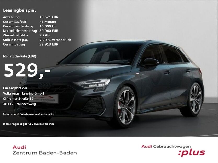 Audi A3 10.454 km 49.490 € Baden Baden 76532