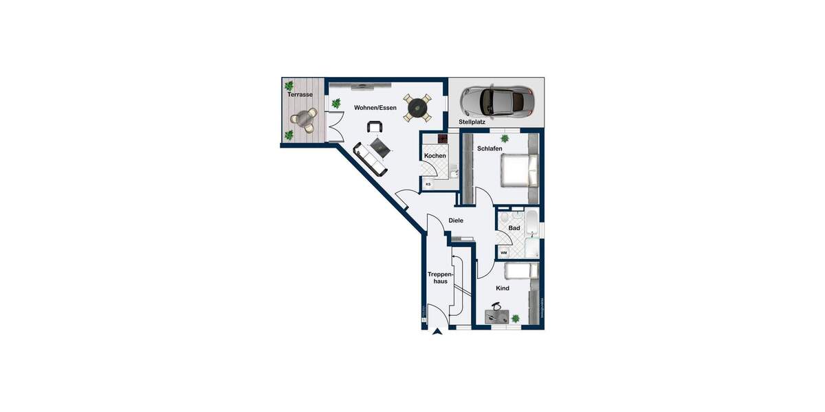 Etagenwohnung Gaggenau - 3 Zimmer, 70 m&sup2;, 210.000&euro; | Angebot:25694711