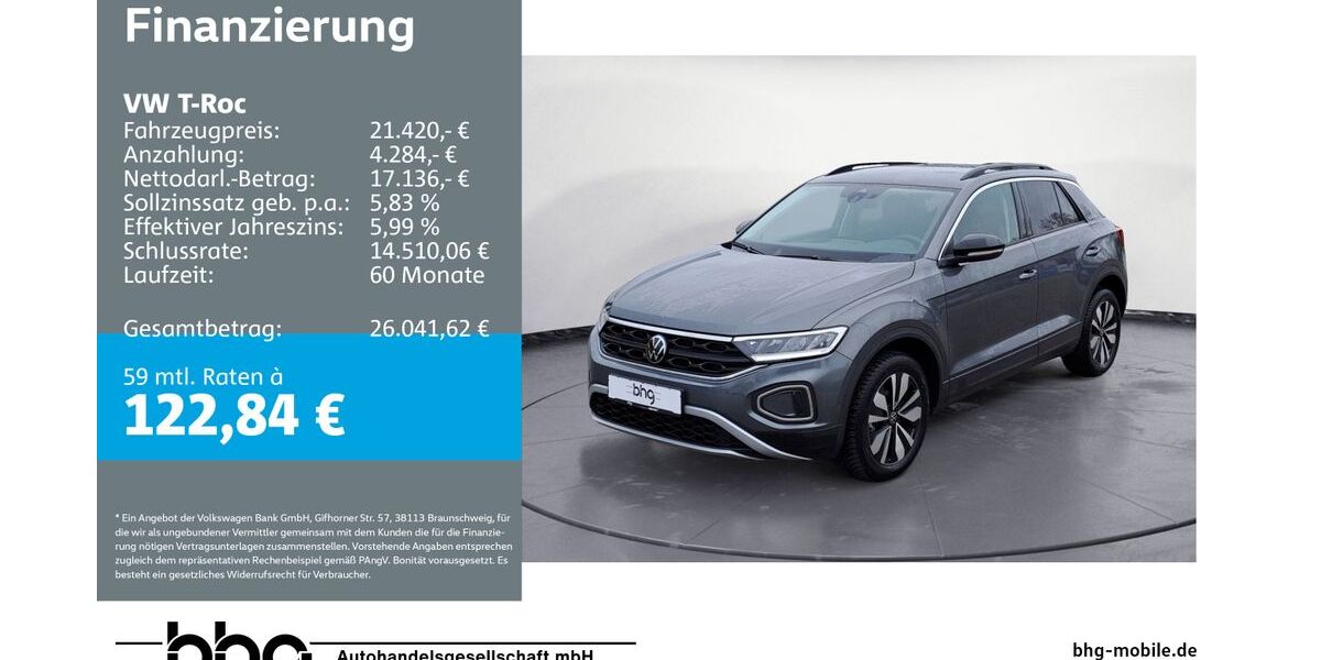 VW T-Roc 18.796 km 20.920 &euro; Durmersheim 76448
