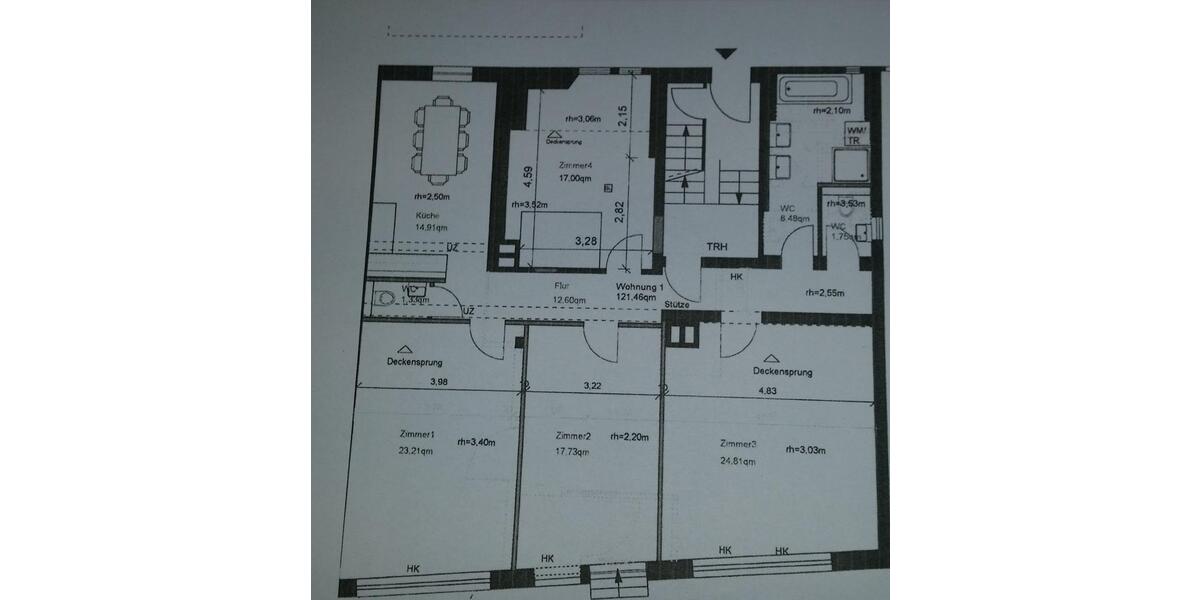 Erdgeschoßwohnung Pforzheim - 5 Zimmer, 121 m&sup2;, 1.050&euro; | Angebot:24817754