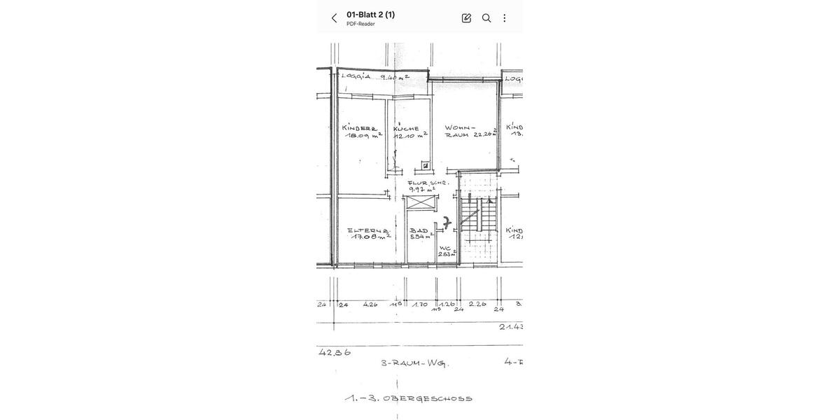 Etagenwohnung Bruchsal - 3 Zimmer, 89 m&sup2;, 300.000&euro; | Angebot:27286870