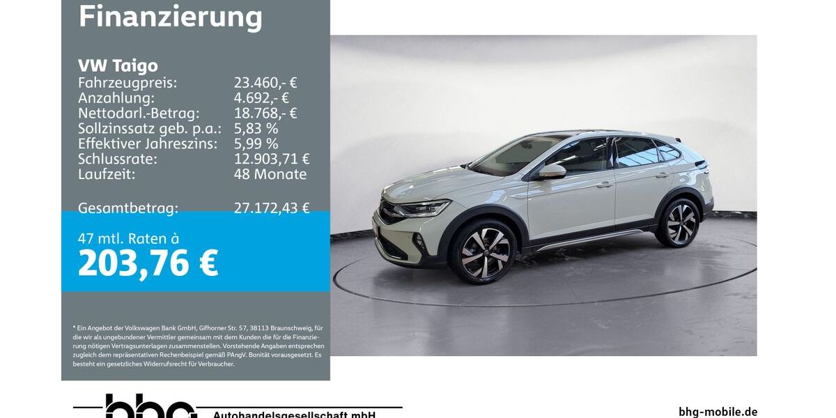 VW Taigo 50.325 km 21.520 &euro; Ettlingen 76275