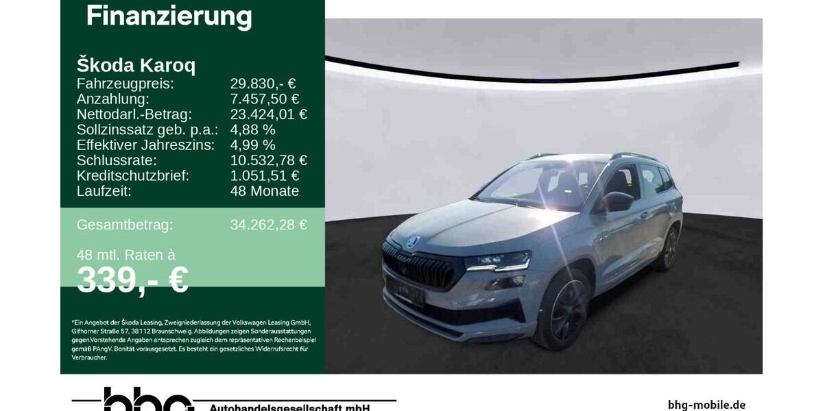 Skoda Karoq 36.649 km 29.830 &euro; Ettlingen 76275