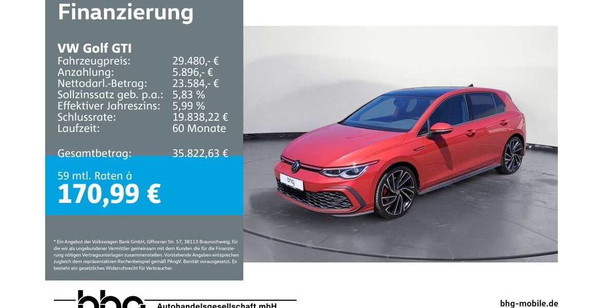 VW Golf 19.840 km 29.480 € Durmersheim 76448